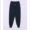 Pantaloni a due pezzi da donna Felpe con cappuccio da donna Set Pantaloni sportivi autunnali Abito moda casual Top Pullover con coulisse Abbigliamento blu navy