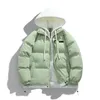 Parkas de plumón para hombre, chaqueta de invierno con capucha gruesa y cálida y colorida, ropa de calle para hombre, Parka de Hip Hop, ropa negra coreana, chaquetas acolchadas 231026