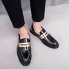 Elbise ayakkabı moda açık deri rahat loafers erkekler rahat erkek erkek iş slipon giyinme w5 231026