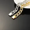 designer hart ketting choker goud zilveren ketting herenmode sieraden Hip Hop luxe 18K Miami Cubaanse schakelketting voor mannen Dames ketting Anti-aanslag vergulde geschenken