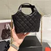 Icare Maxi mini borsa a secchiello sella nera borse di lusso borsa deisgner a reticolo di diamanti borse a tracolla a tracolla da donna borsa da donna di design borsa con pochette carina