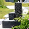 Trädgårdsdekorationer som strömmar vatten fontänprydnader som cirkulerar granitstenskulptur Courtyard Waterscape Balcony Lucky