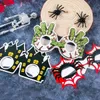 Autres fournitures de fête d'événement 12pcs Halloween lunettes de papier enfants P o accessoires drôle cadre de lunettes décoration d'anniversaire 231027