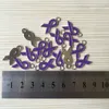 السحر 10 PCS/Lot 22x10mm 6 ألوان الشريط الوردي لتصنيع مجوهرات علامة سرطان الثدي علامة DIY أقراط سوار A031