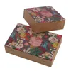 Gift Wrap Mooncake Box Creative Mid-autumn Moon Cake Egg Yolk Crisp Packaging Candy Pumpkin 5pcs/lot