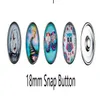 Metals NSB2250 Snap Buttons Jewelry 18 mm moda DIY Charms Crystal Snaps Antique Metal321t