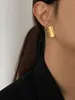 Stud Earrings 2023 Fashion Famous Designer Brand Square Golden Big Fof Women High Quality Luxury Jewelry Trend