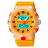 Horloges STRYVE Sporthorloge Heren Alarm Chronograaf Klok Stopwatch LED Datum-dag Dubbele tijdzone Waterdicht 5Bar Herenhorloges 8028