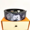 Ceinture de créateur boucle de mode ceinture en cuir véritable largeur 38 cm 6 styles de haute qualité avec boîte designer hommes femmes ceintures pour hommes 001