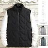 Débardeurs pour hommes Gilet Automne Hiver Bas Coton Rembourré Style Coréen Lâche Épaissi Vêtements Chauds Gilet Cardigan