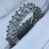 choucong Handgefertigter Fingerring aus 925er-Sterlingsilber, Diamant-Verlobungsring, Ehering für Damen und Herren, Jewelry255G