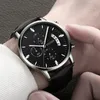 Zegarek zegarek na rękę Masowe zegarek luksusowe męskie kwarcowe zegarki Minimalistyczne swobodne skórzane pasek cyfrowy kalendarz Zegar na rękę 231027