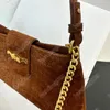 Ny CE -designerväska Wiltern Triomphe Chain Underarm Bag Arc de Triomphe Stor spärrkrokodil präglad Cowhide Suede Leather Shoulder Bag Crossbody Bag