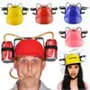 Party Hats Lazy Creative Beer Drink Engineering Hat Red Blue Pink Yellow Lazy Helmet Kids Adult Happy Birthday Party Decor Outdoor Beer Hat 231026