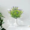 Fleurs décoratives 12 pièces PU fausse fleur artificielle Calla Lily pour la décoration intérieure mariage Bouquet de mariée Table