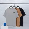 2022ss Sweat-shirt sable été nouveau coton de haute qualité impression à manches courtes panneau à col rond T-shirt surdimensionné couleur noir blanc tr3215i