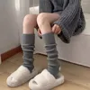 Chaussettes longues Lolita tricotées pour femmes, couvre-pied chaud, chauffe-bras, manchettes de bottes en Crochet pour l'hiver