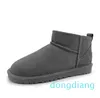 Mini Snow Boot Boots Winter Classic Suede Keep Warm Plush Chestnut Grey Men Woman Designer Ankle Casual Booties Slippers Shoes