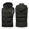 Heated Winter Electric Heating Vest Jacket Unisex Areas USB Infrared Sports Skiing Camp Bodywarmer Oversize M XL