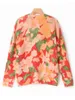 Women's Sweaters Aich Mirror Orange Flower Painting Jacquard Knit Sweater Winter O-Neck Long Sleeve Warm Loose Female Pullover Casual Lady