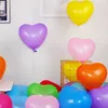 10 Zoll herzförmiger Latexballon Festival Hochzeit Geburtstag Party Dekoration Luftballons Weihnachten Halloween Dekor Zubehör TH1213