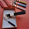 Orange Designer Keychain Letter Leather Keyring Car Small Lanyard Plated Gold Silver Hardware Wallet Key Chain Trendy Womens Portachiavi PJ094