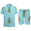 MEN MAWN TRACKSUITS ANANAS PINEAPPLE Sunglasses Beach Men يضع الفاكهة قميصًا غير رسمي