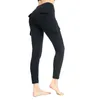 Leggings Femmes Femmes Yoga Fitness Pantalon Taille Haute Hanche Levage Sport Serré Courir Jeggings Contrôle Du Ventre Sans Couture Avec Poches S-2XL