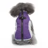 Manteaux d'hiver pour chiens de petite, moyenne et moyenne taille, gilet en polaire avec harnais intégré, combinaison de neige imperméable pour chien, veste d'hiver pour chien coupe-vent, rouge