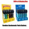 Présentoir à batterie twist CK/Backwoods 30CT batteries individuelles 900mAh 510 fils