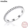 Anello Vecalon Classic Promise Anello di fidanzamento in argento sterling 925 Anelli con fascia nuziale con diamanti pieni per gioielli da donna Gift2972