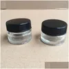 Packing Bottles Wholesale Packaging 5Ml L Concentrate Containers Pyrex Tempered Glass Dab Wax Jars Live Rosin Storage Box Clear Roun Dhjiy