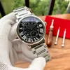 Nya B Balloon Roman siffror Mens Ronde de Watches Ceramic Bezel Classic 41mm Luxury Tank Watch Automatisk mekanisk rörelse Designer Watch Wristwatches