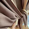 Scarves Soft Doublesided Cashmere Knitted Shawl Women Scarf Solid Color Triangle Cloak Windproof Warm Neck Protection Accessories 231026