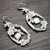 dangle earrings earling for womencescorsoriesシルバーカラーブライダルウェディングシェルドロップイヤリング花嫁トレンディパーティージュエリーギフト