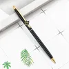 Partihandel Lucky Clover Advertising Signature Metal Pen Creative Ballpoint Pen Student Teacher Wedding Office School Writing Supplies Pen Gift