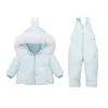 Manteau en duvet d'hiver pour enfants, ensemble de 2 pièces, veste pour fille, combinaison de neige pour bébé, combinaison pour enfants de 14 ans, 2023, 231026