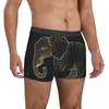 Sous-vêtements Elephant Sous-vêtements Art minimaliste Boxer pour hommes Boxershorts unis Sublimation Plus Taille
