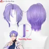 Catsuit Costumes High Quality Game Nu: Carnival Quincy Olivine Aster Eiden Kuya Edmond Blade Yakumo Garu Cosplay Halloween Wigs + Wig Cap