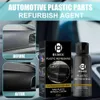 Agente de revestimento revitalizante de plástico, 30ml/50ml, agente de remodelação de carro com esponja, peças de plástico, agente de remodelação para carro facilmente