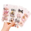 Vêtements de chien Décorations de poils d'animaux Princesse Dentelle Clip Chat Mignon Bow Fête d'anniversaire Po Props Accessoires pour enfants Fournitures de chiot