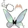 Akcesoria kostiumowe oświetlić bajkowe skrzydła do reklam LED Butterfly Sheer Girl