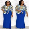 Robes de soirée Style femmes africaines vêtements Dashiki mode tissu imprimé une pièce loisirs longue robe taille L XL XXL XXXL224u