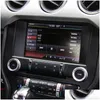 Andra interiörstillbehör bilnavigering Sn Protective Film Decoration Stickers ABS For Ford Mustang 15Add Styling Interior Accessori DH6IG