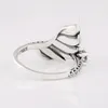 Cluster Rings Authentic 925 Sterling Silver Sparkle Angel Wing Fashion Ring for Women Gift DIY Jewelry