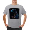 Polos pour hommes Greyhound T-Shirt Portrait fleuri T-Shirt noir graphique chemises unies hommes