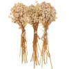 Decoratieve bloemen 3 trossen permanent gedroogde babysbreath boeket romantische vaas decor bloemstuk benodigdheden willekeurige kleur stengel Kerstmis