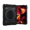 Crossbody Rainbow Color Silicone Tablet Case för iPad Pro 11 '' Air4 Air5 360 Roterande handband 3 I 1 Bärbar full skyddande robust rustning