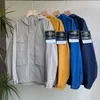 Stones Island Clothing Outerwear Designer Badges Zipper Jacket Style Spring Autumn Mens Top Oxford Breathable Portable High Street Clothing