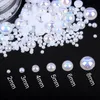 Nail Art Decorations Mix 3D Punk Silver Pearl Shape Gothic Design Luxury Charms Manicure Tips Rhinestones Decoration 231027